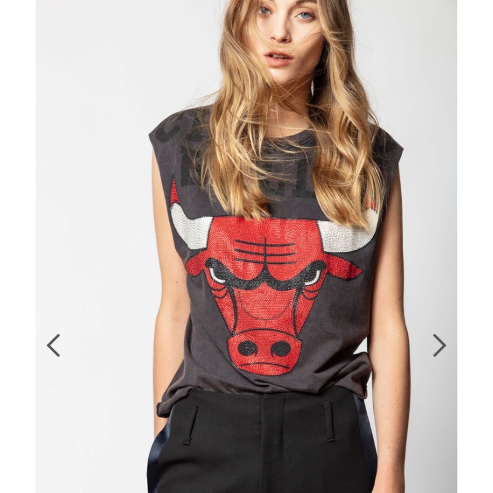 Zadig & Voltaire Weny V Chicago Bulls Top, NWOT, M